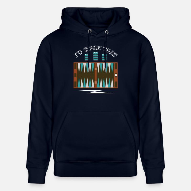 Backgammon Spiel - Stanley/Stella Unisex Bio-Hoodie CRUISER  - Navy