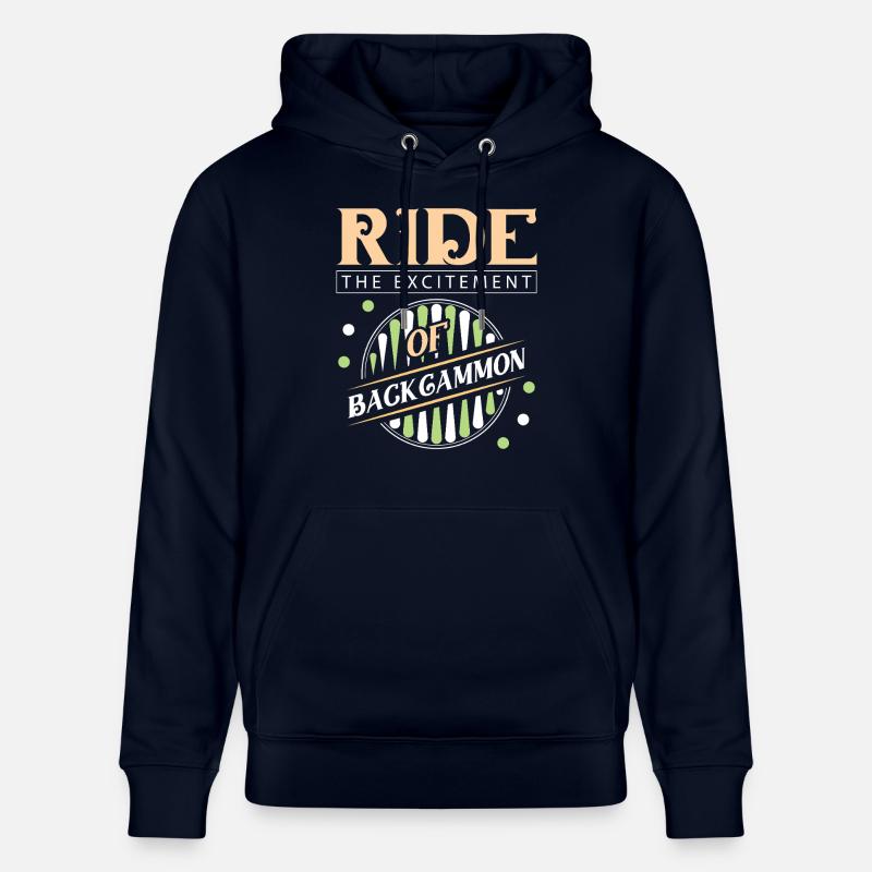 Backgammon Spiel - Stanley/Stella Unisex Bio-Hoodie CRUISER  - Navy