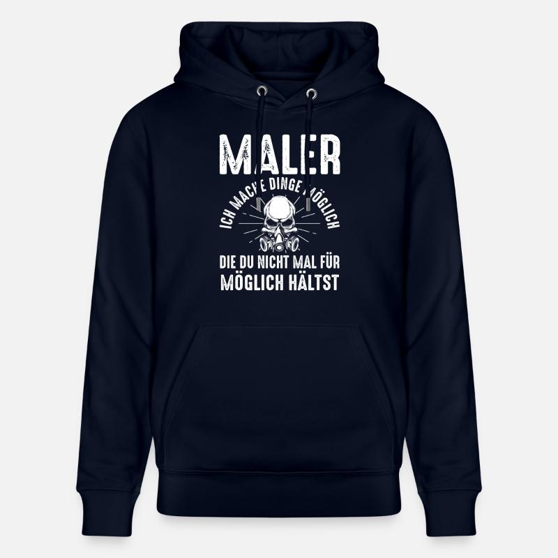Maître Peintre Compagnon Peintre - Sweat à capuche bio CRUISER Stanley/Stella Unisexe - marine