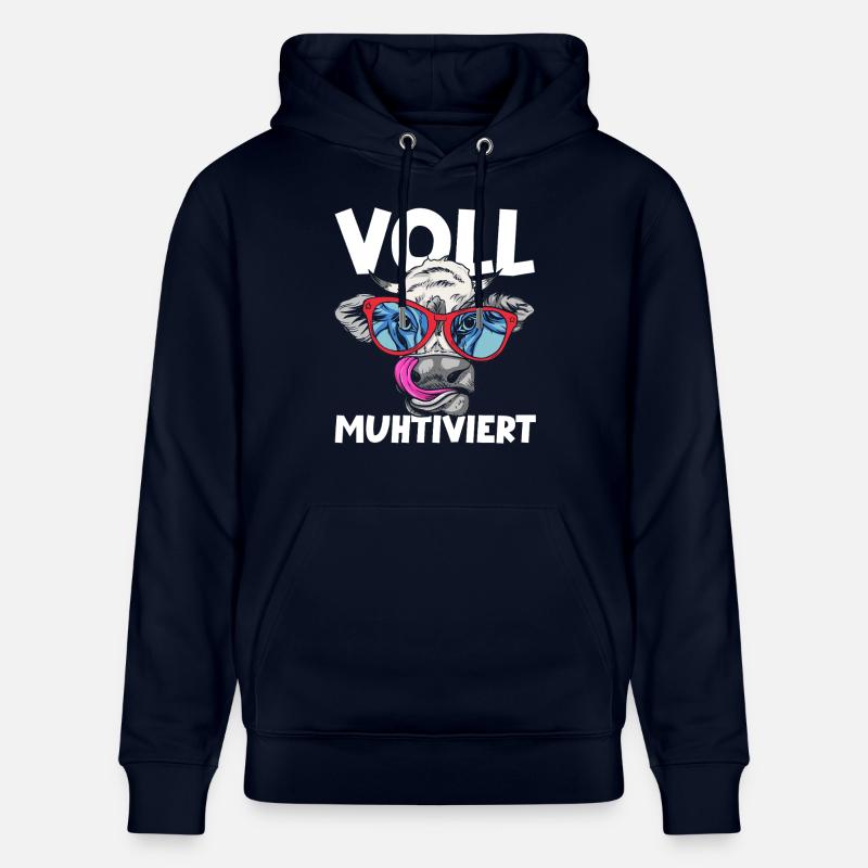 Vache entièrement mutilée - Sweat à capuche bio CRUISER Stanley/Stella Unisexe - marine