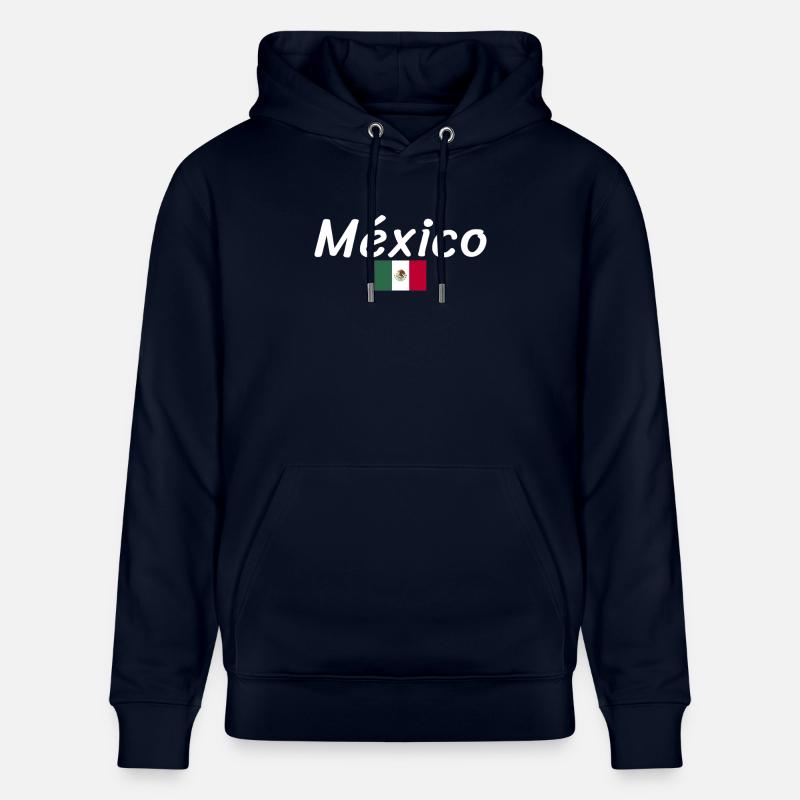 Mexique Drapeau mexicain Mexicain - Sweat à capuche bio CRUISER Stanley/Stella Unisexe - marine