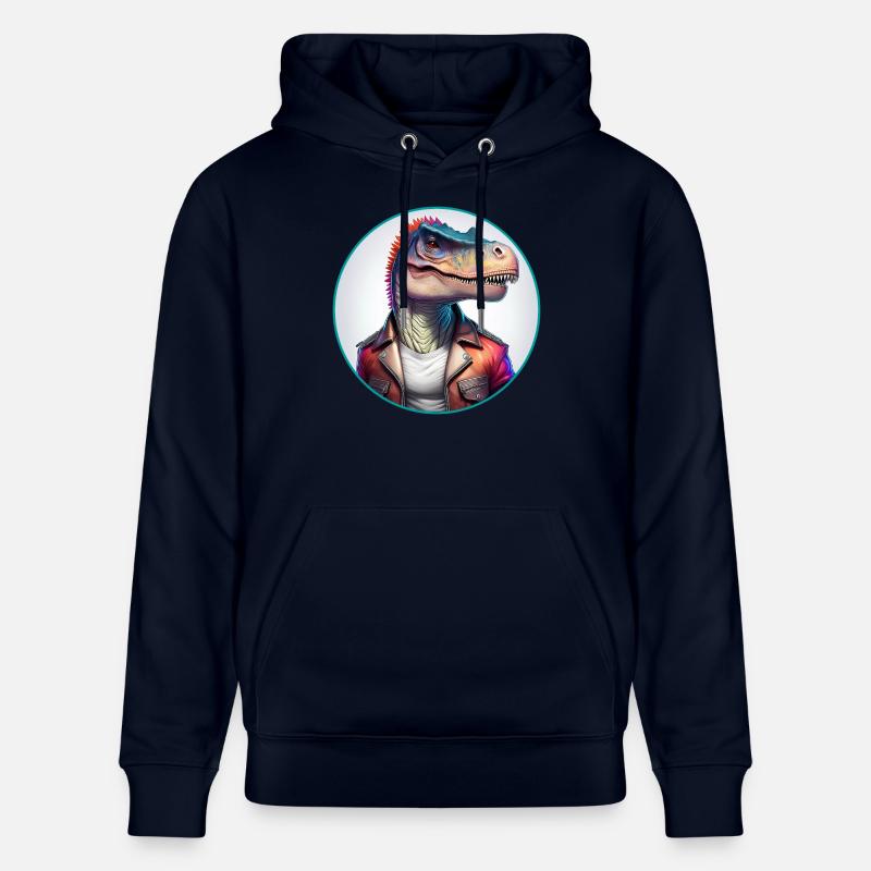 Blouson en cuir dinosaure - Sweat à capuche bio CRUISER Stanley/Stella Unisexe - marine