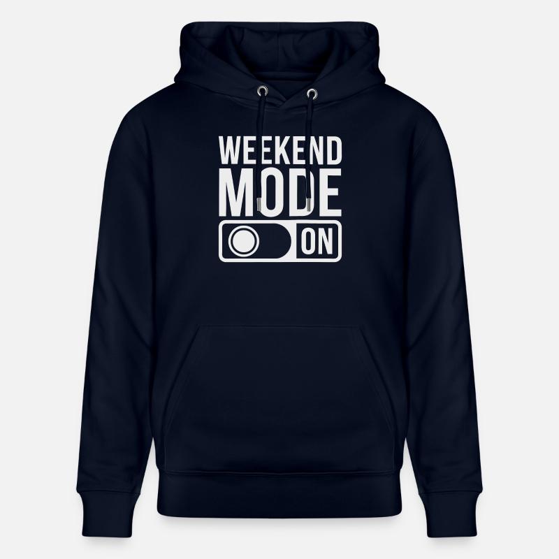 Weekend Mode On - Stanley/Stella Unisex Bio-Hoodie CRUISER  - Navy