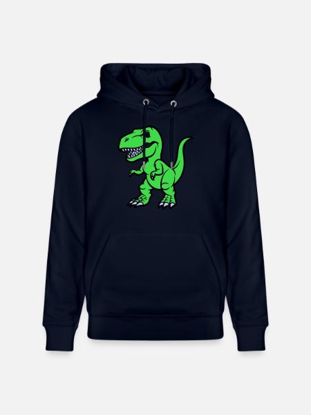 T Rex Comic - Stanley/Stella CRUISER Unisex Organic Hoodie - navy