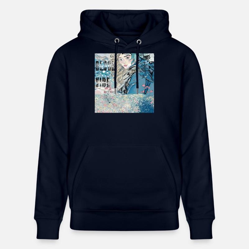 AMBIANCE DE FLEUR - Sweat à capuche bio CRUISER Stanley/Stella Unisexe - marine
