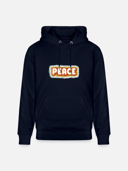 Peace - Stanley/Stella CRUISER Unisex Organic Hoodie - navy