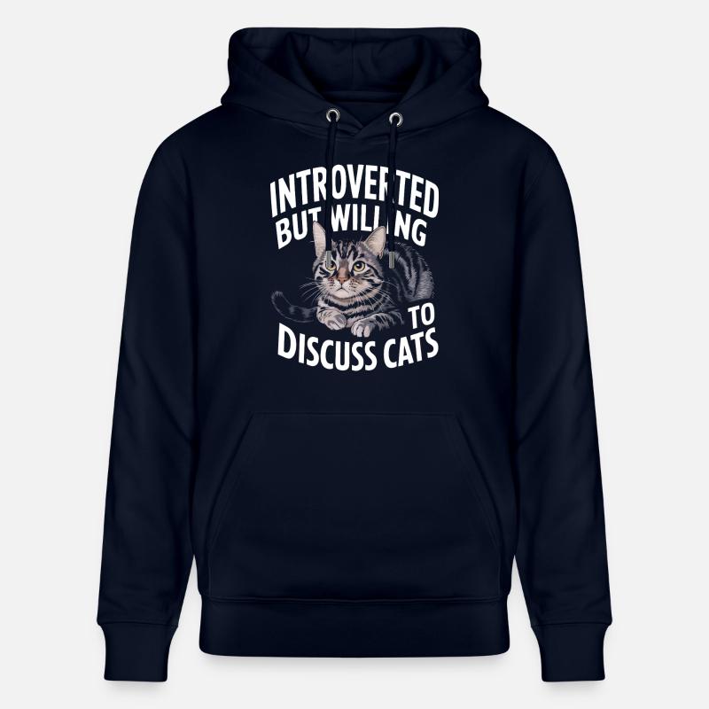 Introverti, antisocial, introverti - Sweat à capuche bio CRUISER Stanley/Stella Unisexe - marine