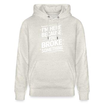 Technical Support Computer - Stanley/Stella CRUISER Unisex Organic Hoodie - heather oatmeal - Front - Alina (178cm) & Michal (187cm)