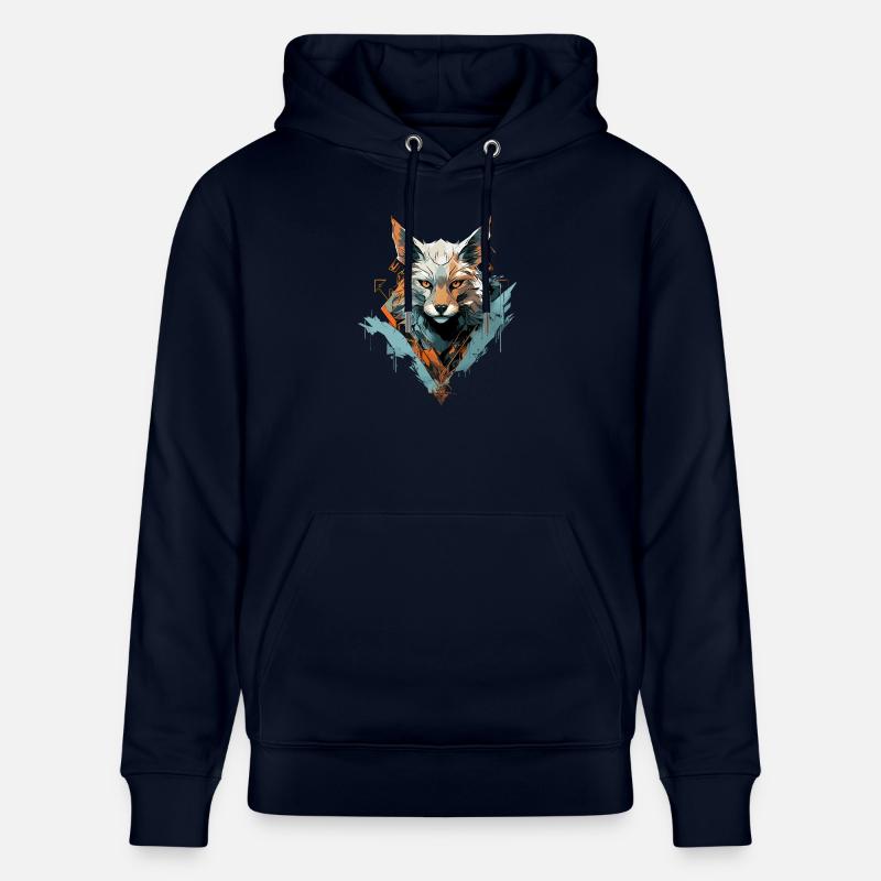 Le renard murmure l’élégance - Sweat à capuche bio CRUISER Stanley/Stella Unisexe - marine
