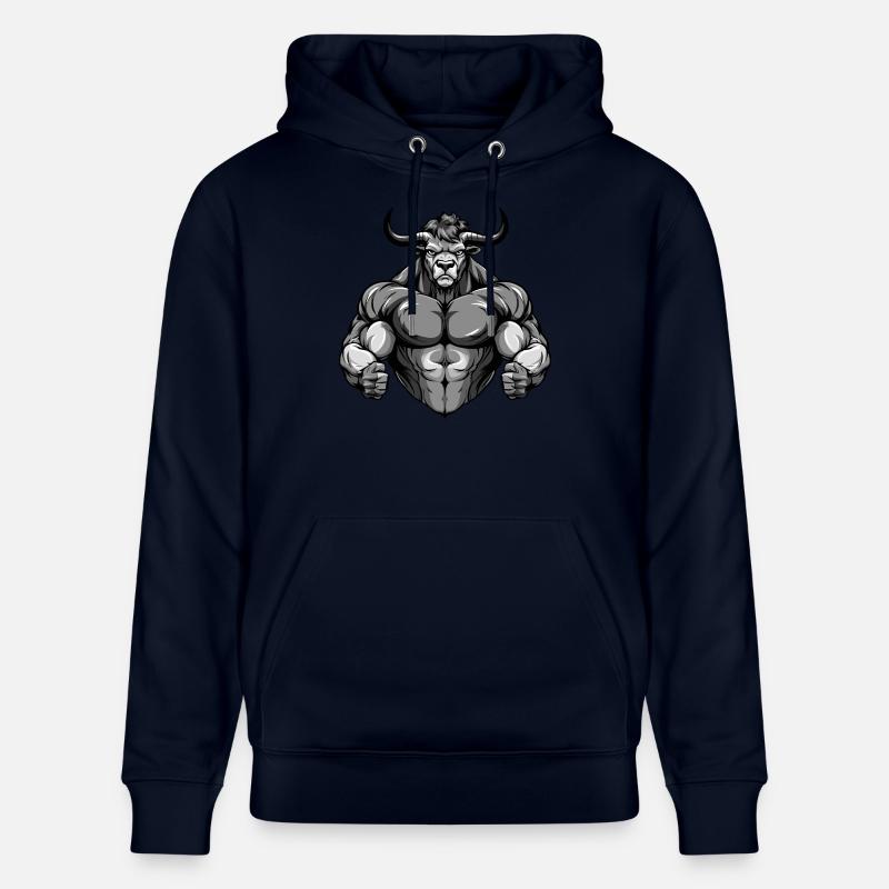 Bull Bull Beast Musculation - Sweat à capuche bio CRUISER Stanley/Stella Unisexe - marine