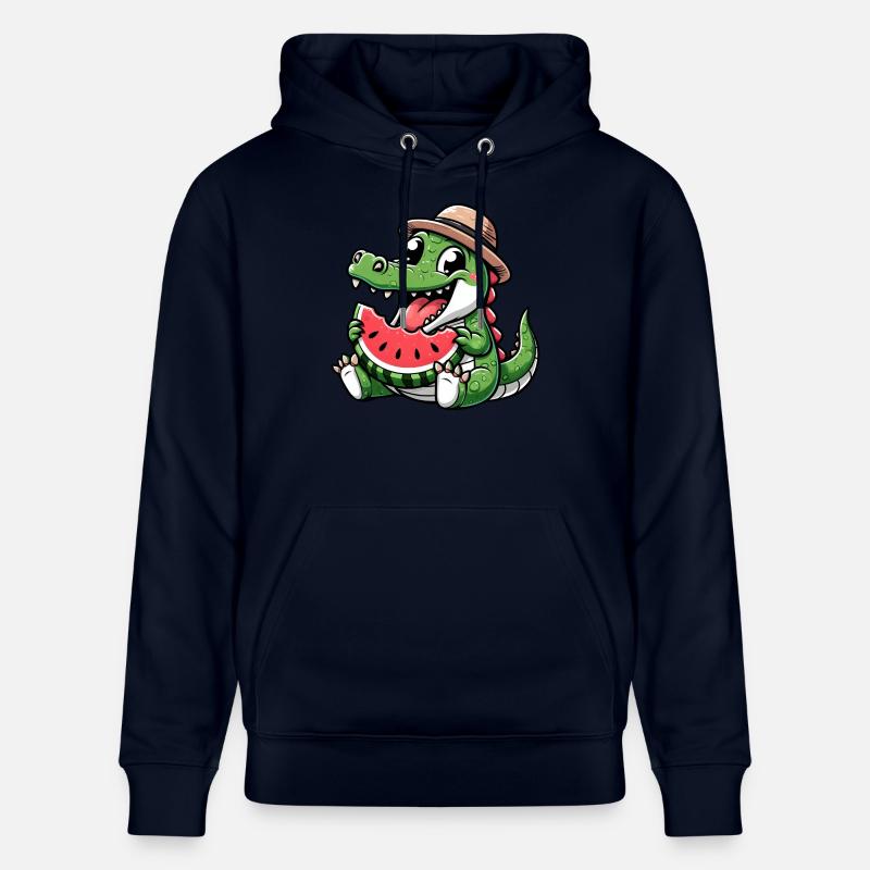Crocodile Melon Pastèque Fruit Fruité - Sweat à capuche bio CRUISER Stanley/Stella Unisexe - marine