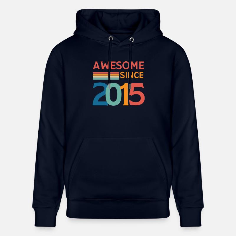 Awesome since 2015 - Sweat à capuche bio CRUISER Stanley/Stella Unisexe - marine