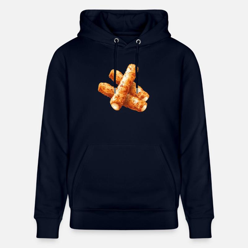 Délicieux bâtonnets de mozzarella Graphique - Sweat à capuche bio CRUISER Stanley/Stella Unisexe - marine