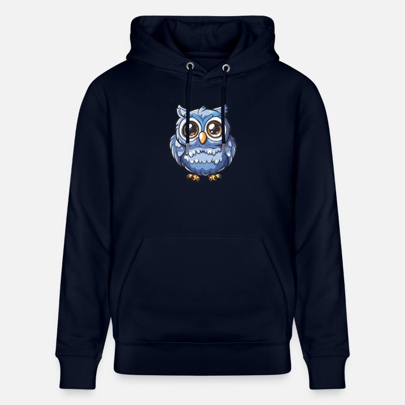 Niedliche Eulenfigur Mit Großen Augen - Stanley/Stella Unisex Bio-Hoodie CRUISER  - Navy