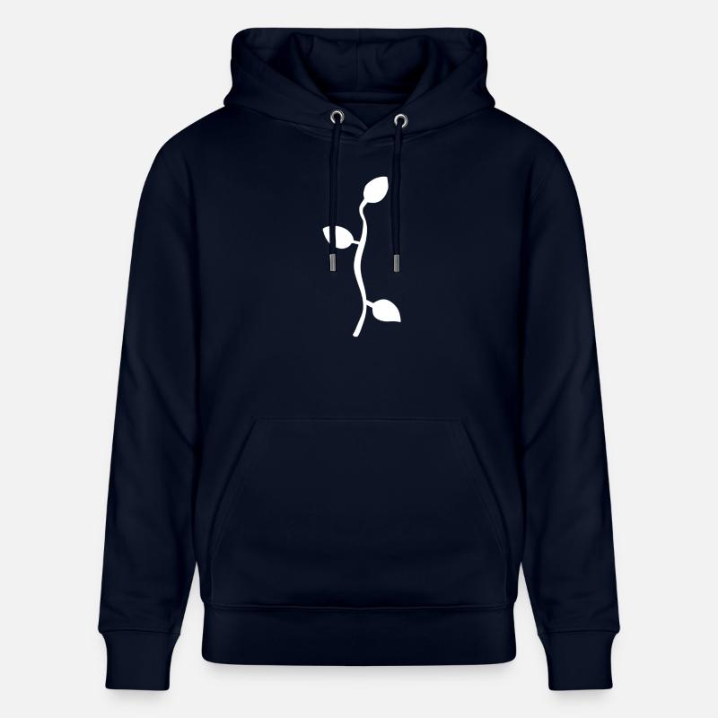 Feuille Feuilles Ligne Nature Branche - Sweat à capuche bio CRUISER Stanley/Stella Unisexe - marine
