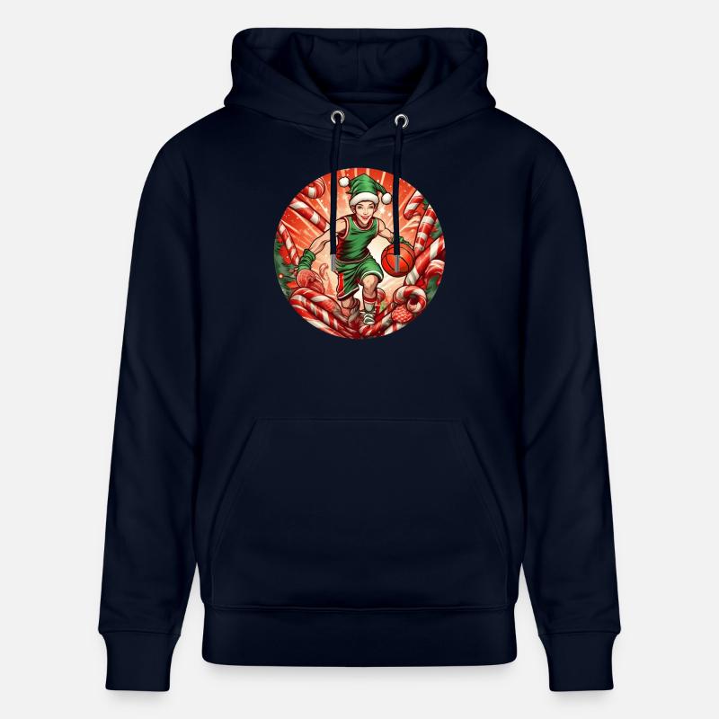 Basket-ball elfe de Noël - Sweat à capuche bio CRUISER Stanley/Stella Unisexe - marine