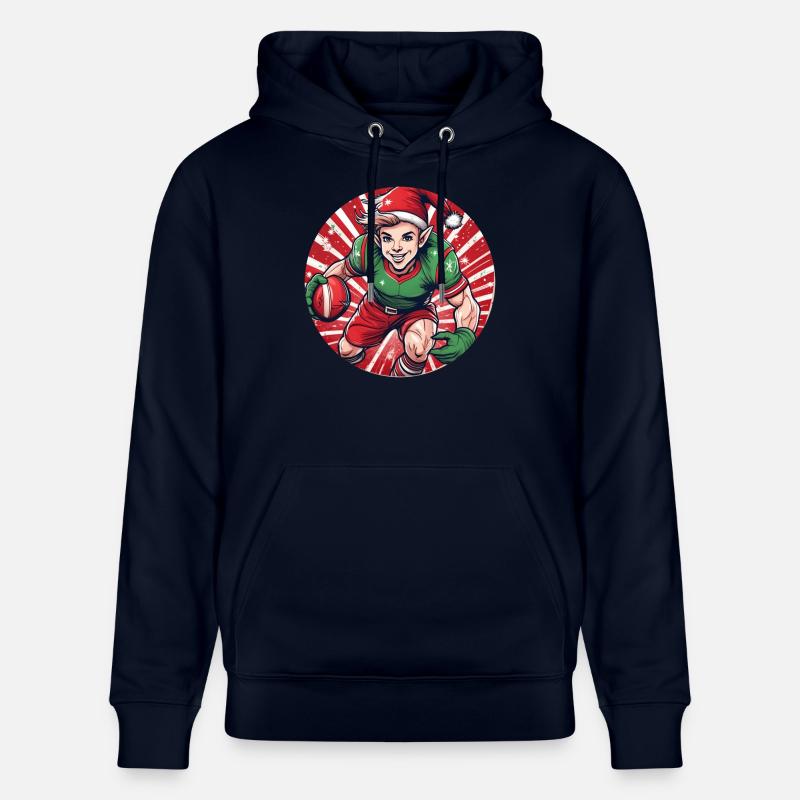 Elfe de Noël Rugby - Sweat à capuche bio CRUISER Stanley/Stella Unisexe - marine