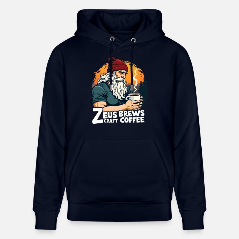 Zeus prépare du café artisanal ! - Sweat à capuche bio CRUISER Stanley/Stella Unisexe - marine