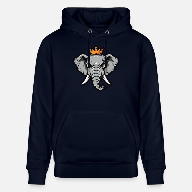 Elefant Krone - Stanley/Stella Unisex Bio-Hoodie CRUISER  - Navy