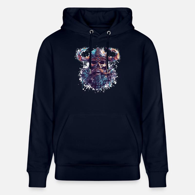 Crâne Viking - Sweat à capuche bio CRUISER Stanley/Stella Unisexe - marine