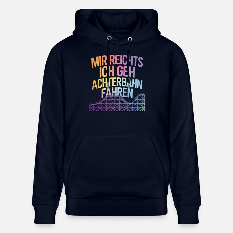 Achterbahn Freizeitpark Roller Coaster - Stanley/Stella Unisex Bio-Hoodie CRUISER  - Navy