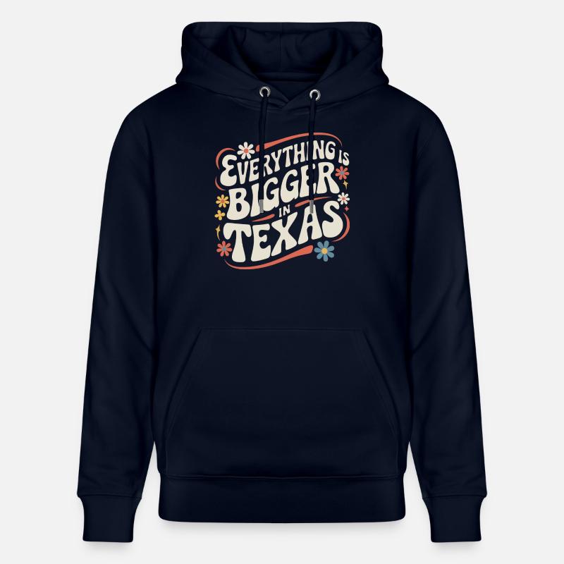 État du Texas Texans Texas - Sweat à capuche bio CRUISER Stanley/Stella Unisexe - marine