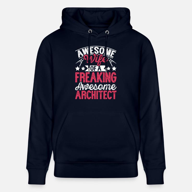 Architecte - Sweat à capuche bio CRUISER Stanley/Stella Unisexe - marine