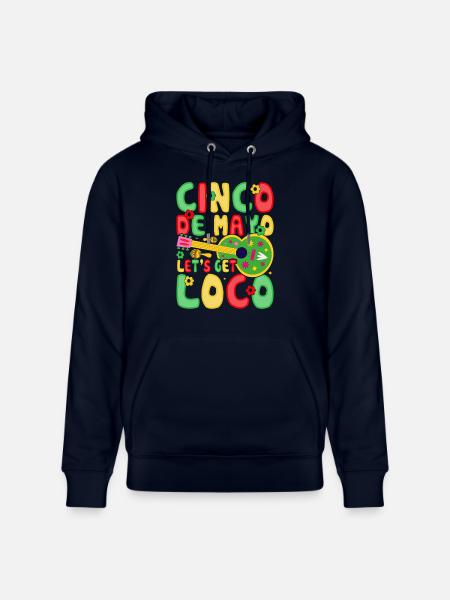 Cinco De Mayo - Stanley/Stella CRUISER Unisex Organic Hoodie - navy