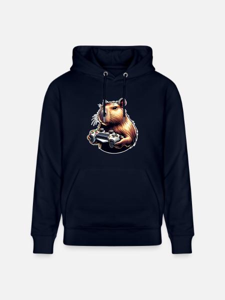 Capybara Gaming - Stanley/Stella CRUISER Unisex Organic Hoodie - navy