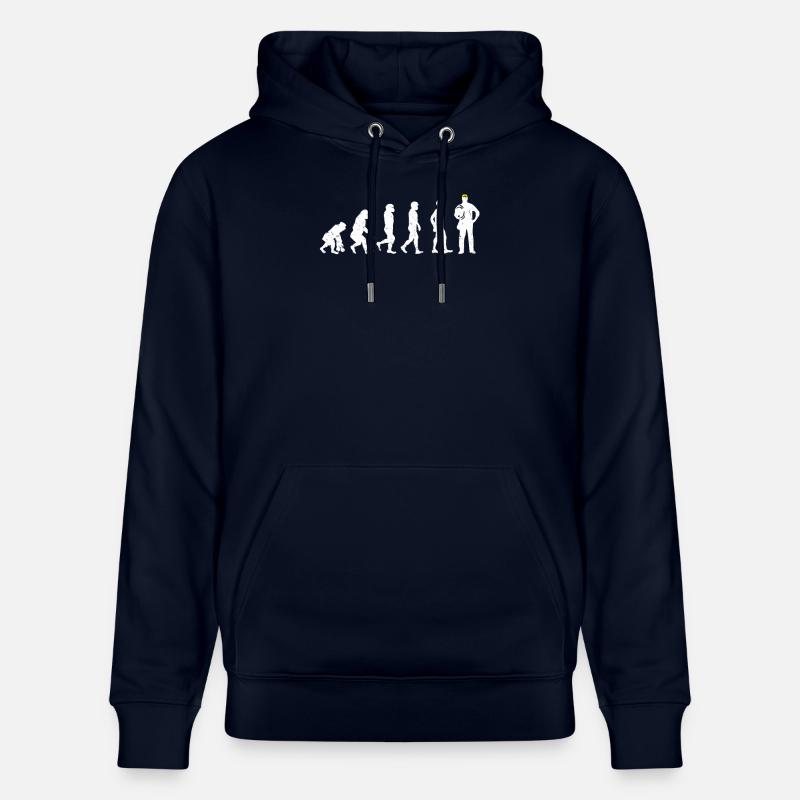 Elektriker Evolution Geschenk - Stanley/Stella Unisex Bio-Hoodie CRUISER - Navy