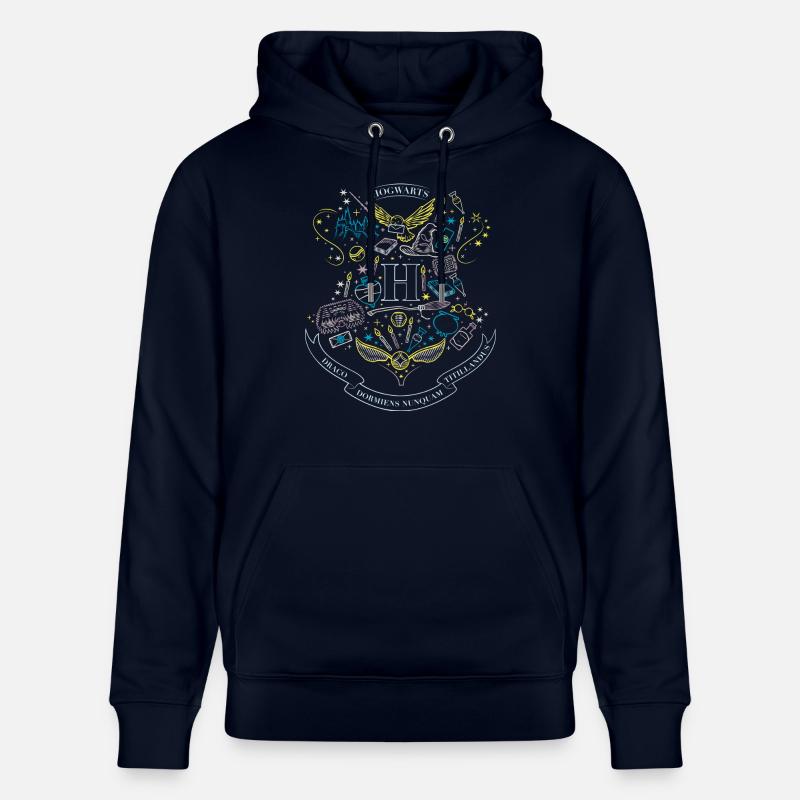 Harry Potter Hogwarts Elemente - Stanley/Stella Unisex Bio-Hoodie CRUISER - Navy