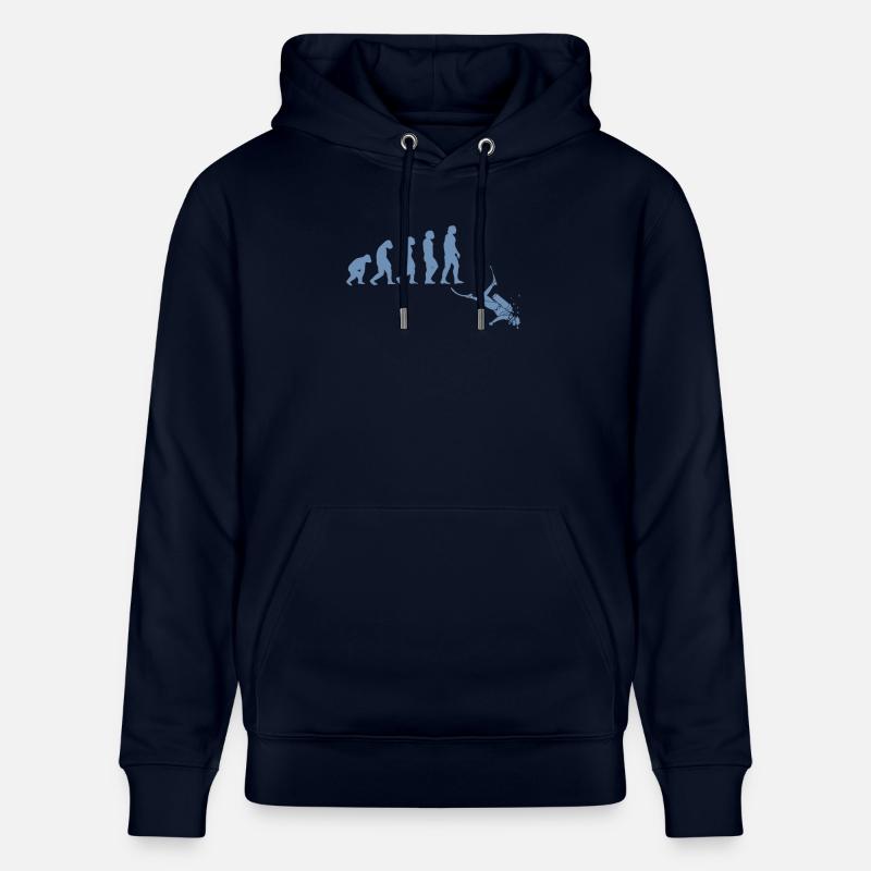 Taucher Evolution Tshirt - Stanley/Stella Unisex Bio-Hoodie CRUISER  - Navy
