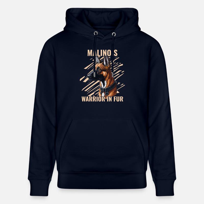 Malinois - Guerrier à la fourrure - Sweat à capuche bio CRUISER Stanley/Stella Unisexe - marine