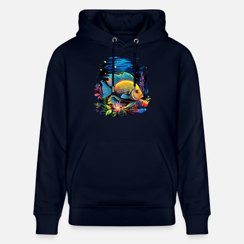 Angelfish - Sweat à capuche bio CRUISER Stanley/Stella Unisexe - marine