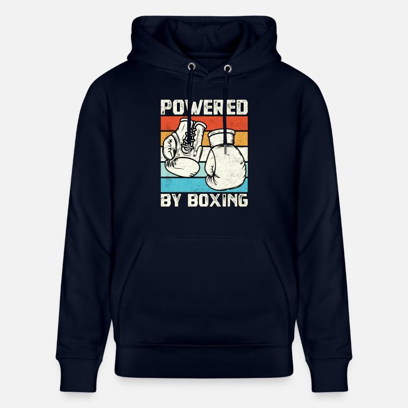 Propulsé par la boxe - Sweat à capuche bio CRUISER Stanley/Stella Unisexe - marine