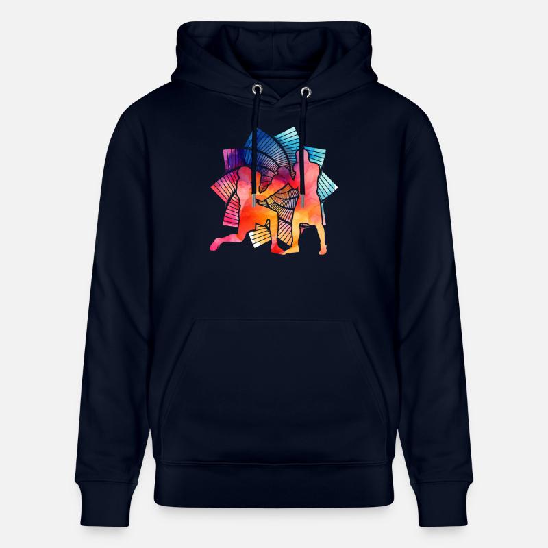 Boxe - Sweat à capuche bio CRUISER Stanley/Stella Unisexe - marine