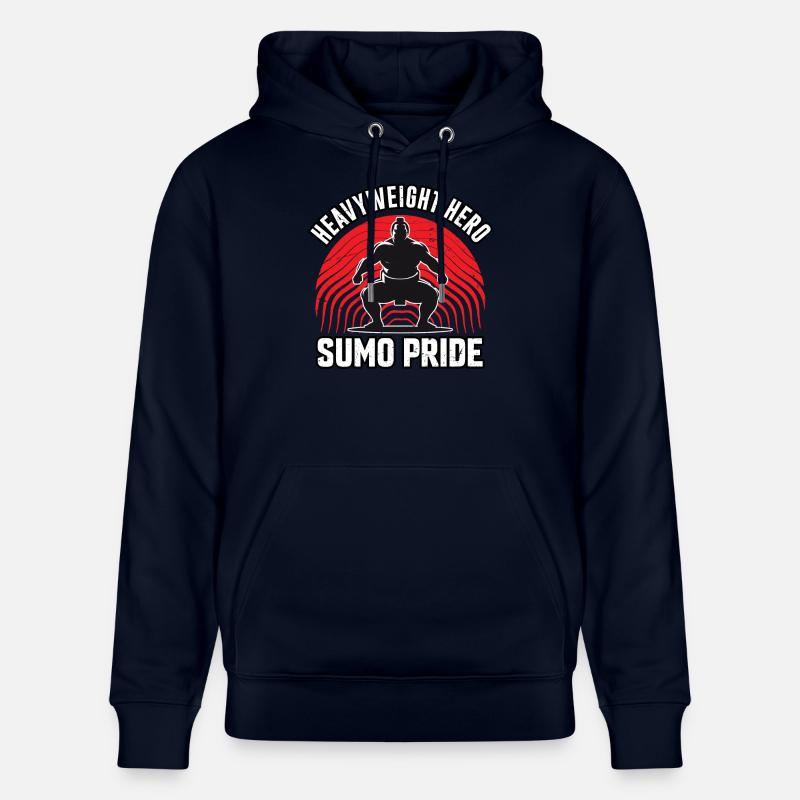Héros poids lourd Sumo Pride - Sweat à capuche bio CRUISER Stanley/Stella Unisexe - marine