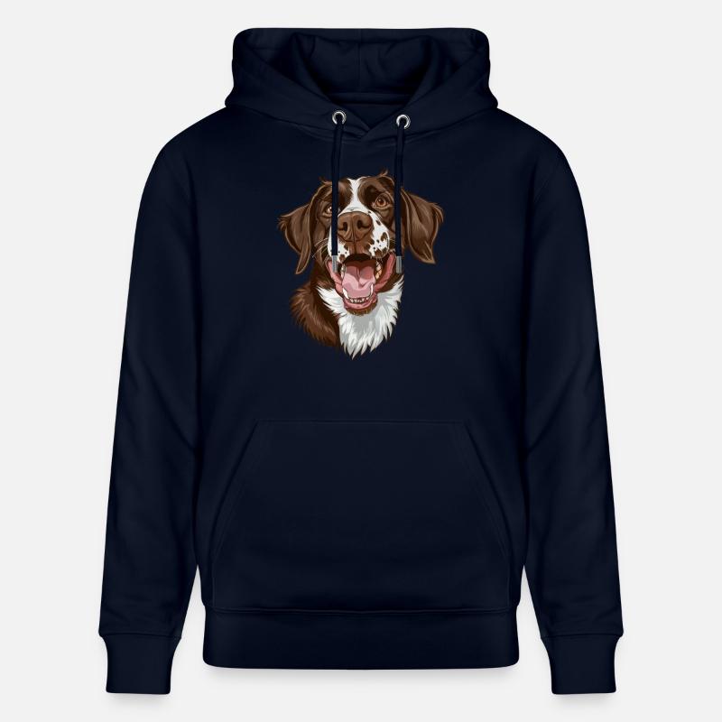 Petit Münsterländer | Petit Münsterländer - Sweat à capuche bio CRUISER Stanley/Stella Unisexe - marine