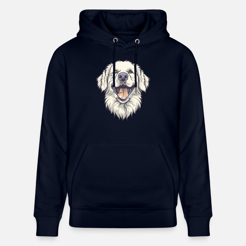 Kuvasz | Illustration de dessin animé - Sweat à capuche bio CRUISER Stanley/Stella Unisexe - marine