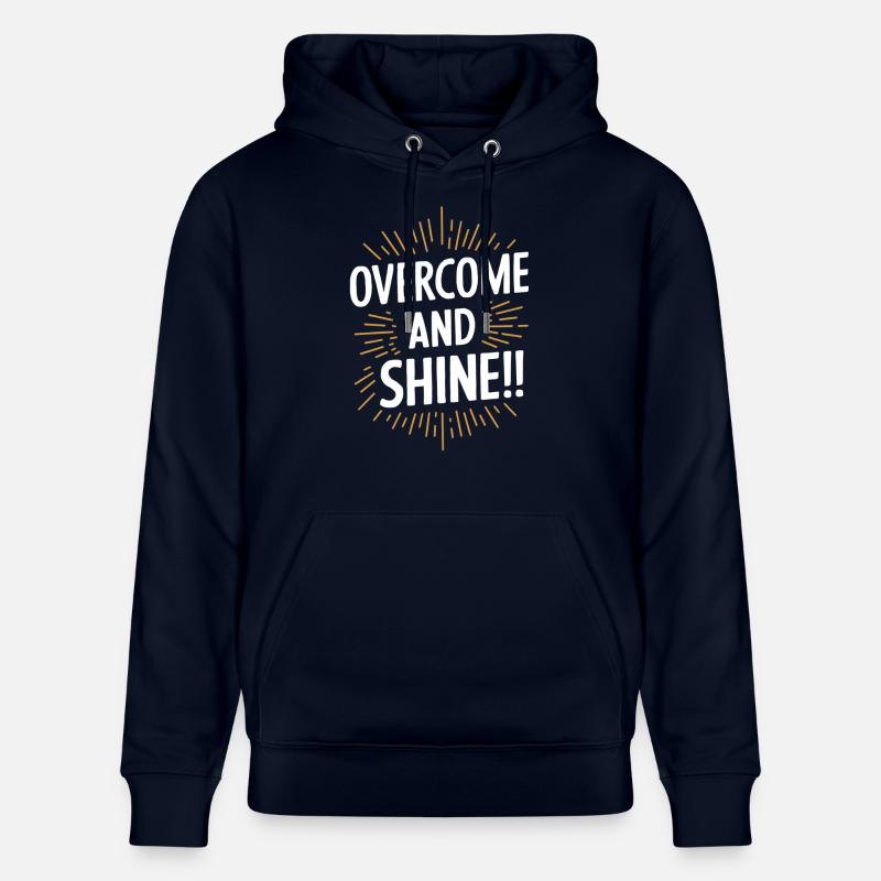 Surmonter et rayonner de motivation - Sweat à capuche bio CRUISER Stanley/Stella Unisexe - marine