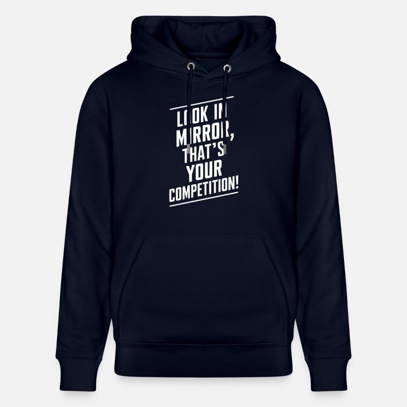 Miroir Miroir Citation de motivation - Sweat à capuche bio CRUISER Stanley/Stella Unisexe - marine