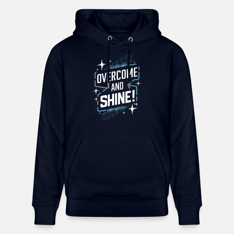 Surmonter et rayonner de motivation - Sweat à capuche bio CRUISER Stanley/Stella Unisexe - marine