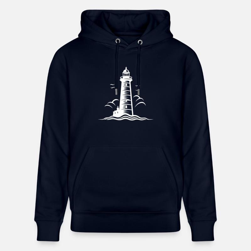 Icône de phare - Sweat à capuche bio CRUISER Stanley/Stella Unisexe - marine
