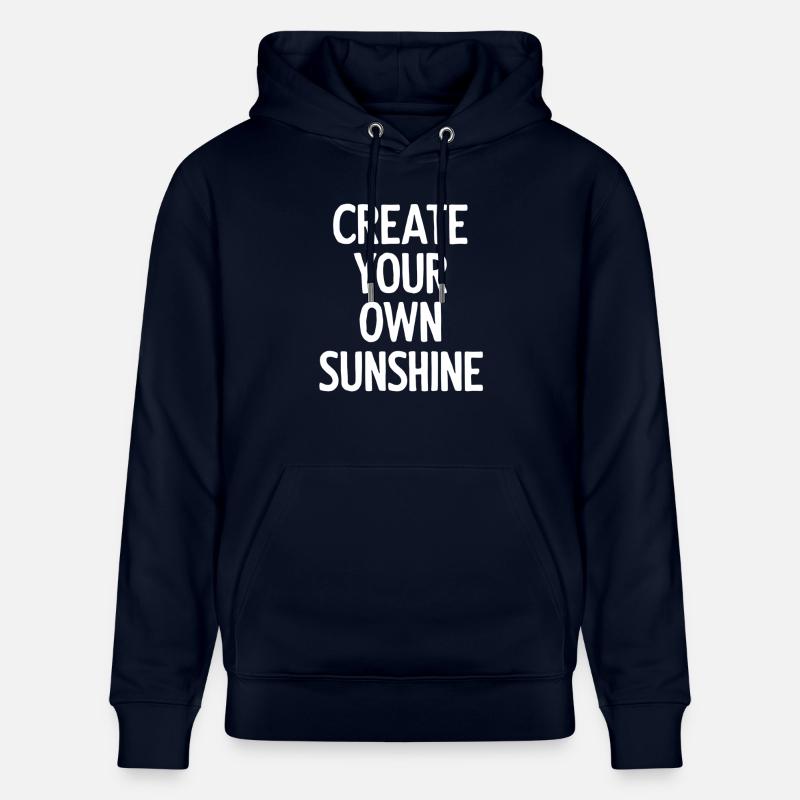 Créez votre propre ensoleillement - Sweat à capuche bio CRUISER Stanley/Stella Unisexe - marine