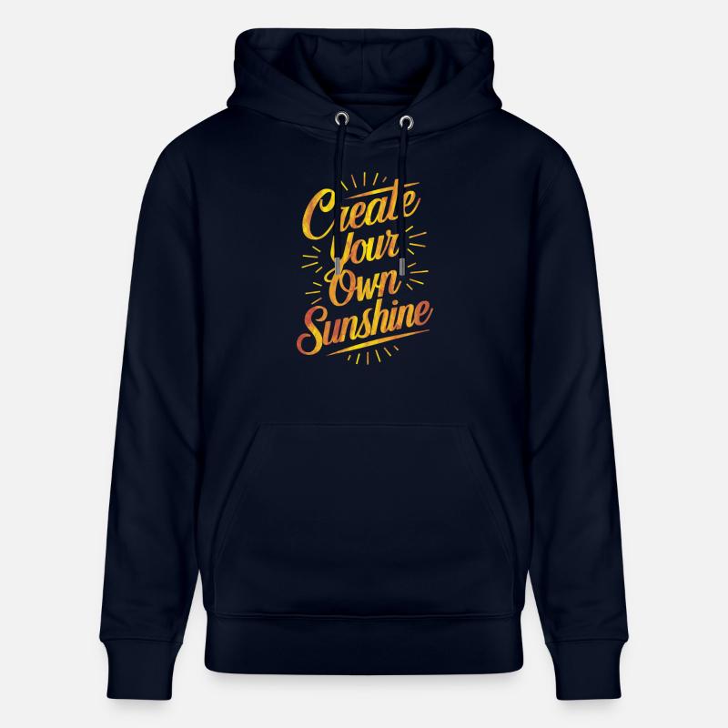 Créez votre propre Sunshine Strahlenkraft - Sweat à capuche bio CRUISER Stanley/Stella Unisexe - marine
