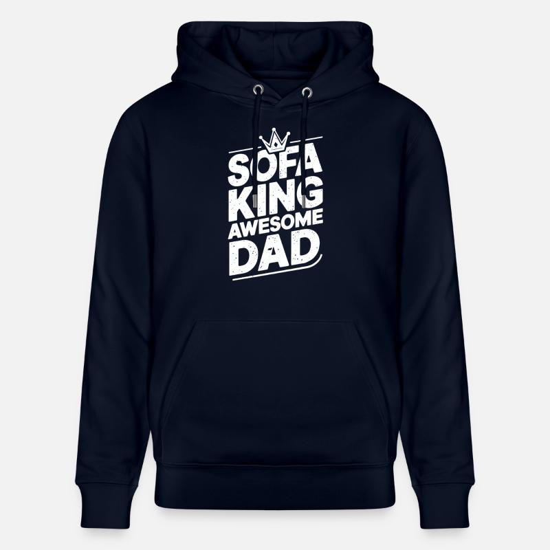 Canapé King Awesome Dad - Sweat à capuche bio CRUISER Stanley/Stella Unisexe - marine
