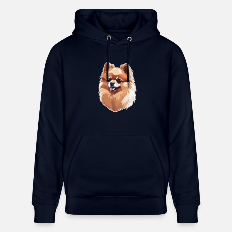 Chien de Poméranie - Sweat à capuche bio CRUISER Stanley/Stella Unisexe - marine
