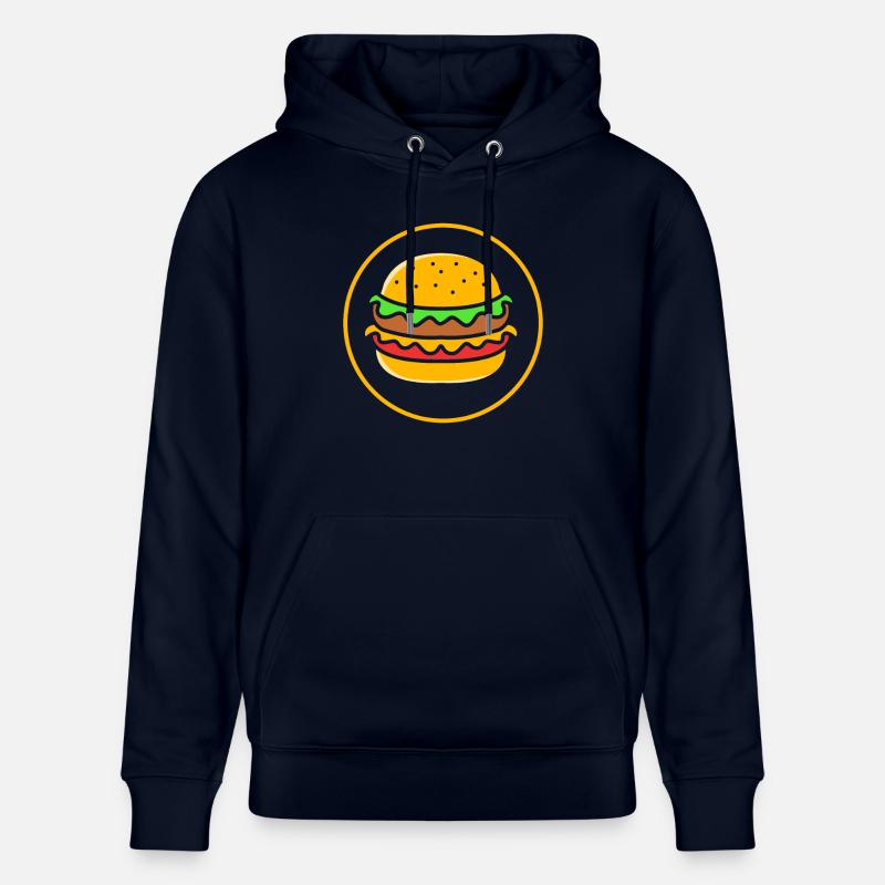 Cheeseburger - Sweat à capuche bio CRUISER Stanley/Stella Unisexe - marine