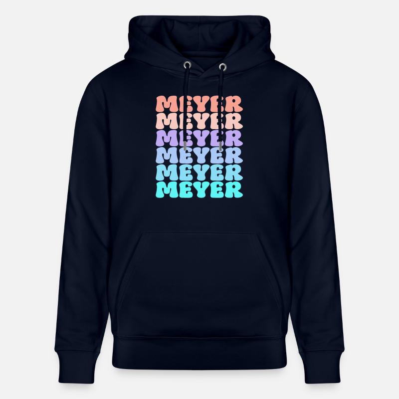 Nom de famille Meyer Retro - Sweat à capuche bio CRUISER Stanley/Stella Unisexe - marine
