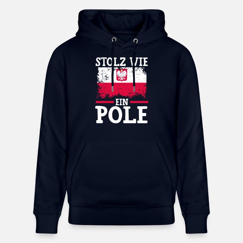 Polonais Pologne - Sweat à capuche bio CRUISER Stanley/Stella Unisexe - marine